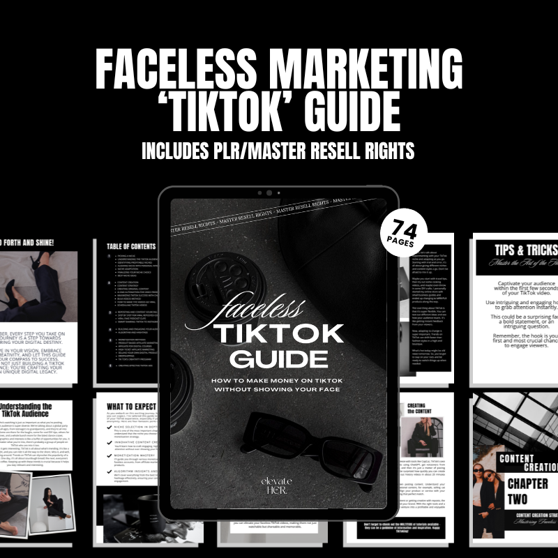 TikTok Marketing eBook Guide | Master Resell Rights – Elevate Her Studio