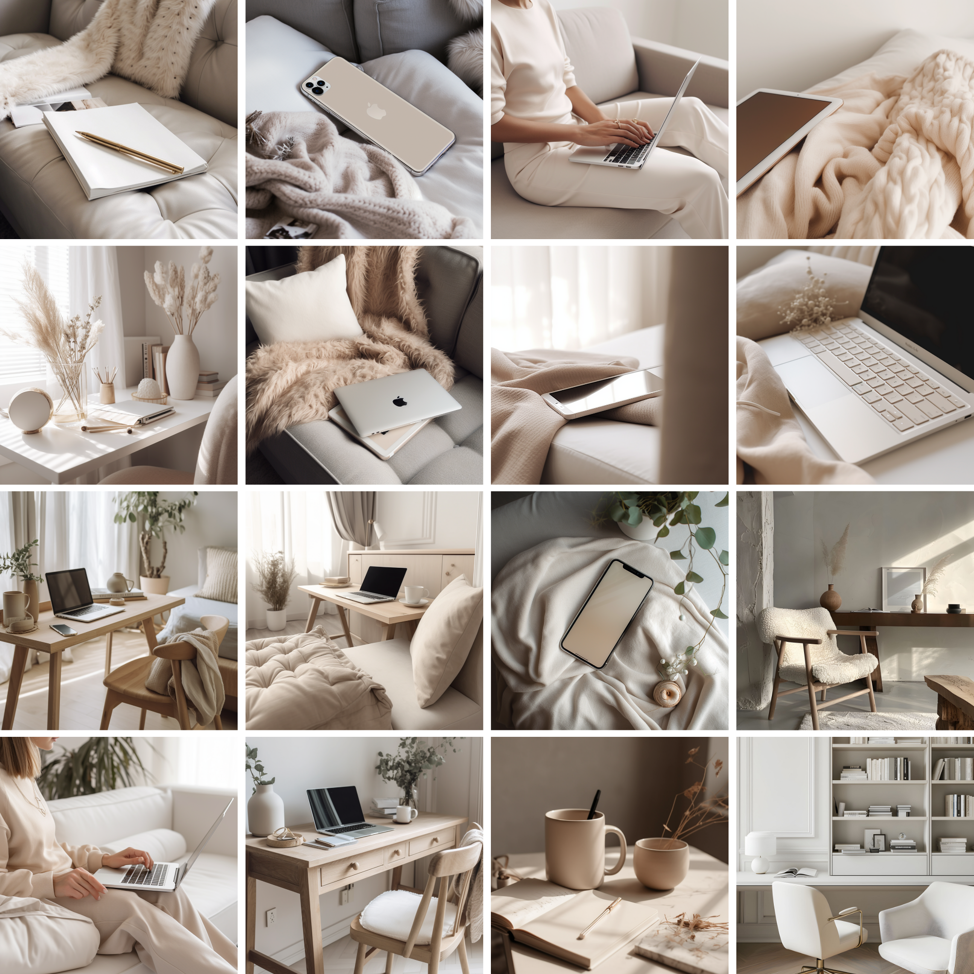 Neutral beige stock photo showcasing stylish lifestyle details