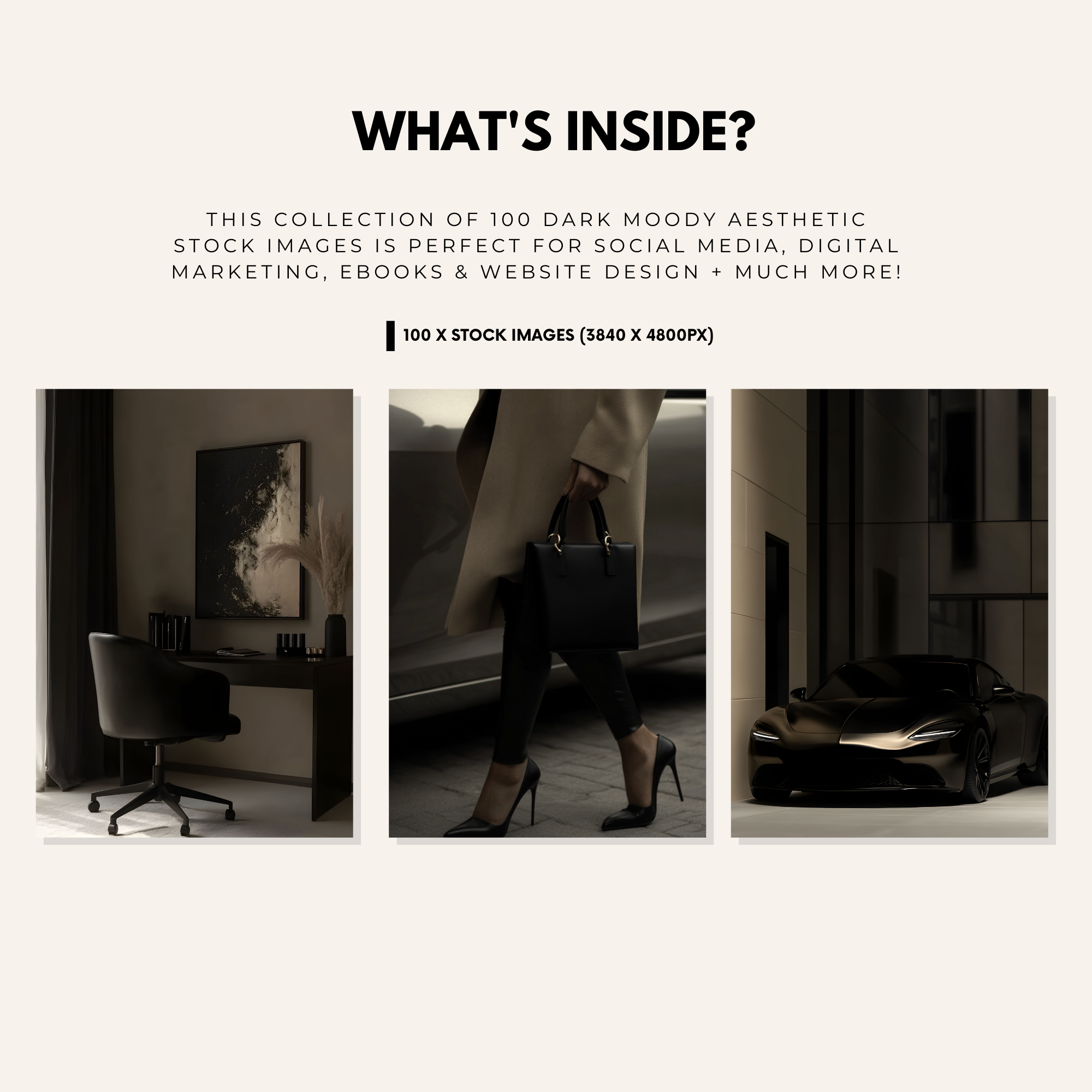 100 Dark High Quality Aesthetic Stock Photos - Elevate Her Agency