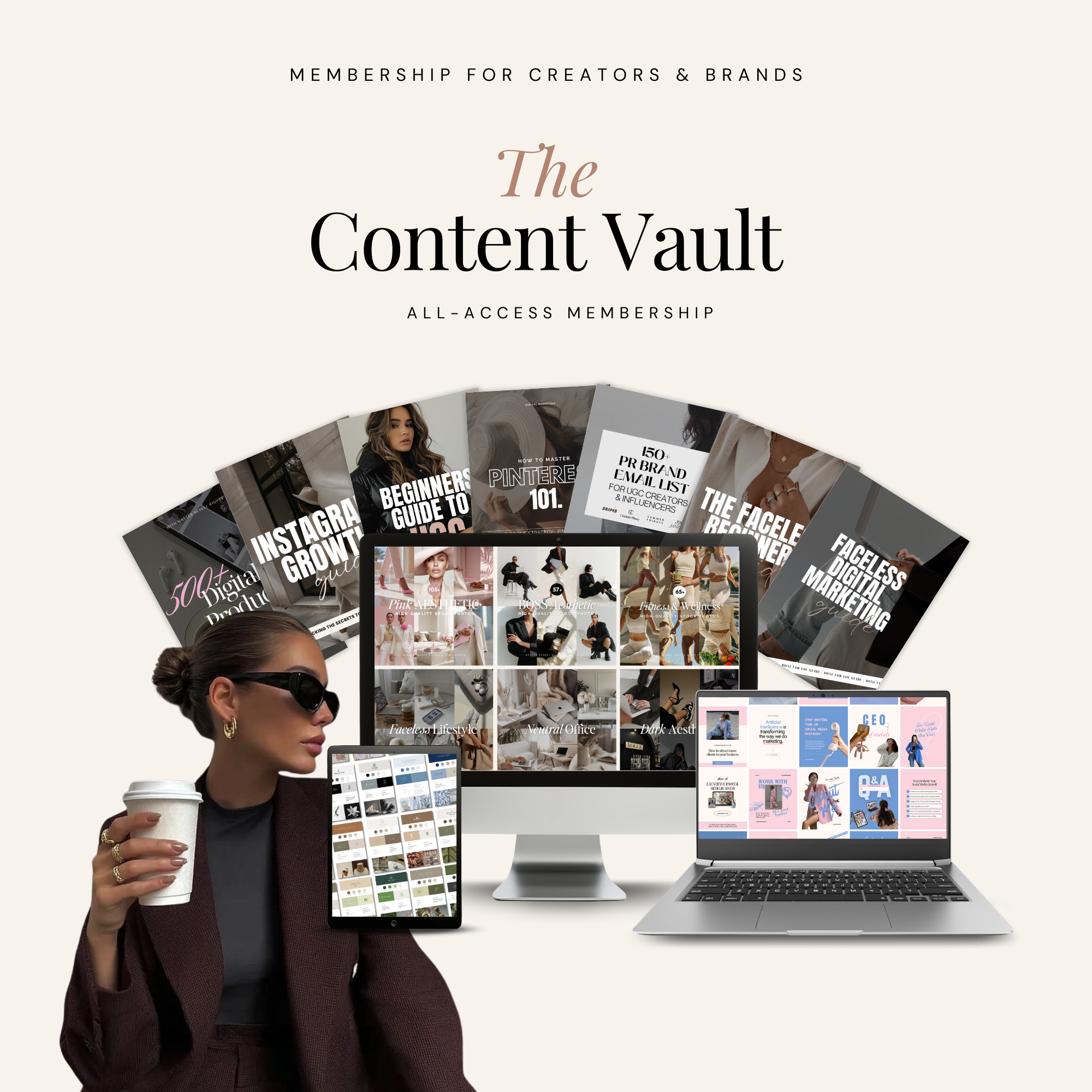 The Content Vault – All Access Membership - Digital Product Elevate Her Studio