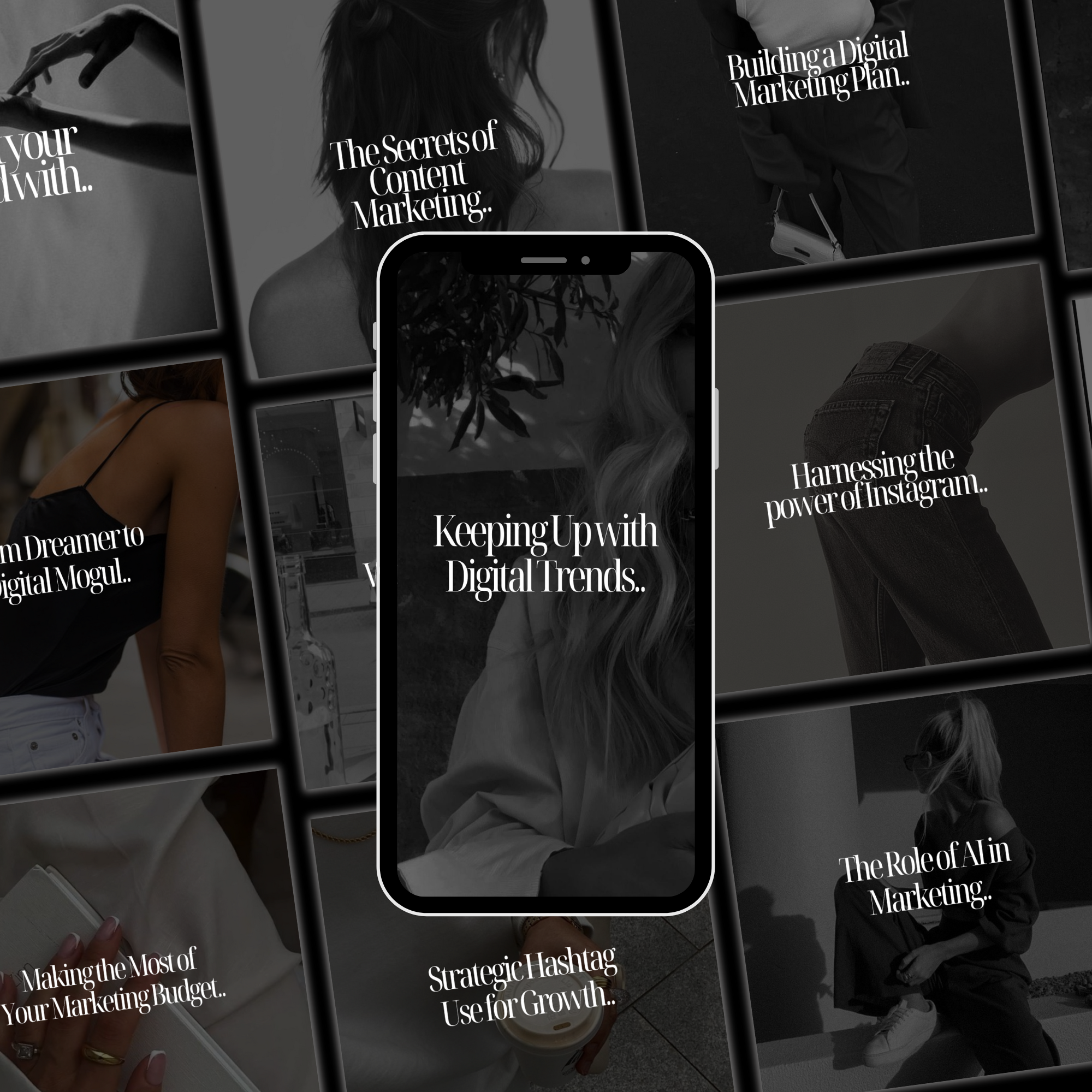 120 Digital Marketing Instagram Templates - Elevate Her Agency