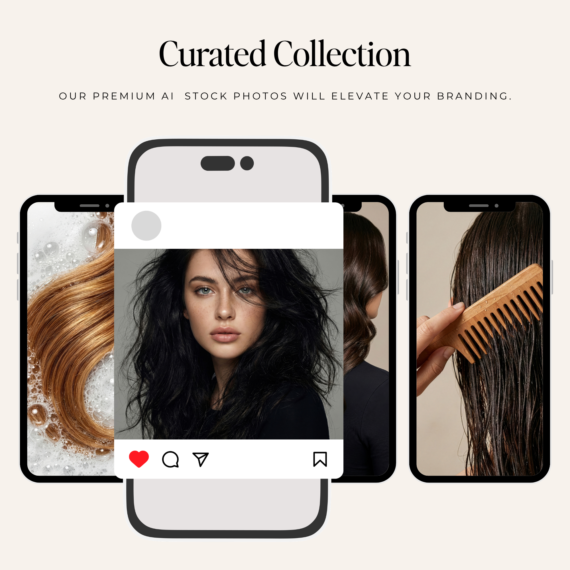 Hair Care Stock Photo Collection - Digital Product Elevate Her Studio