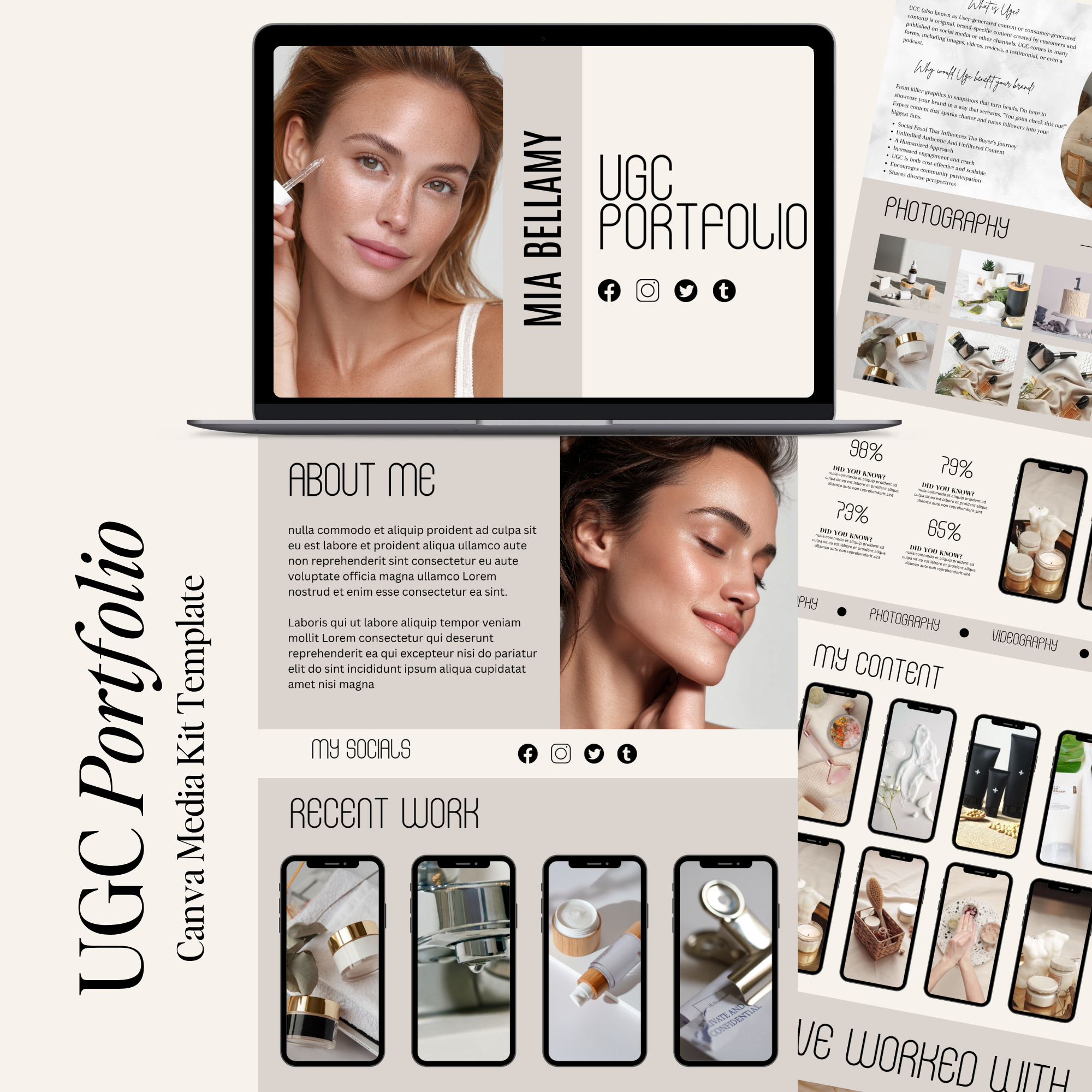 UGC Portfolio Canva Website