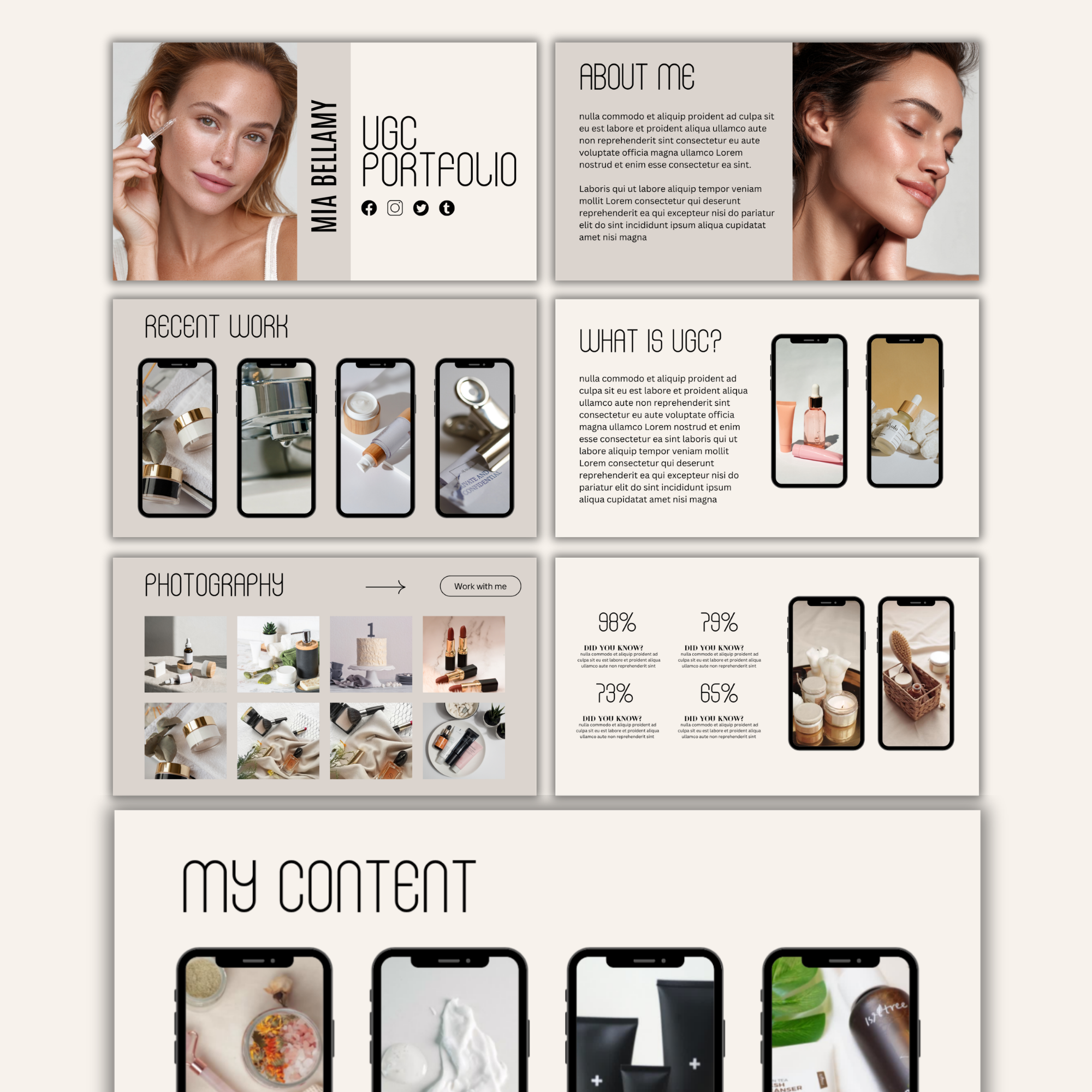 UGC Portfolio Canva Website