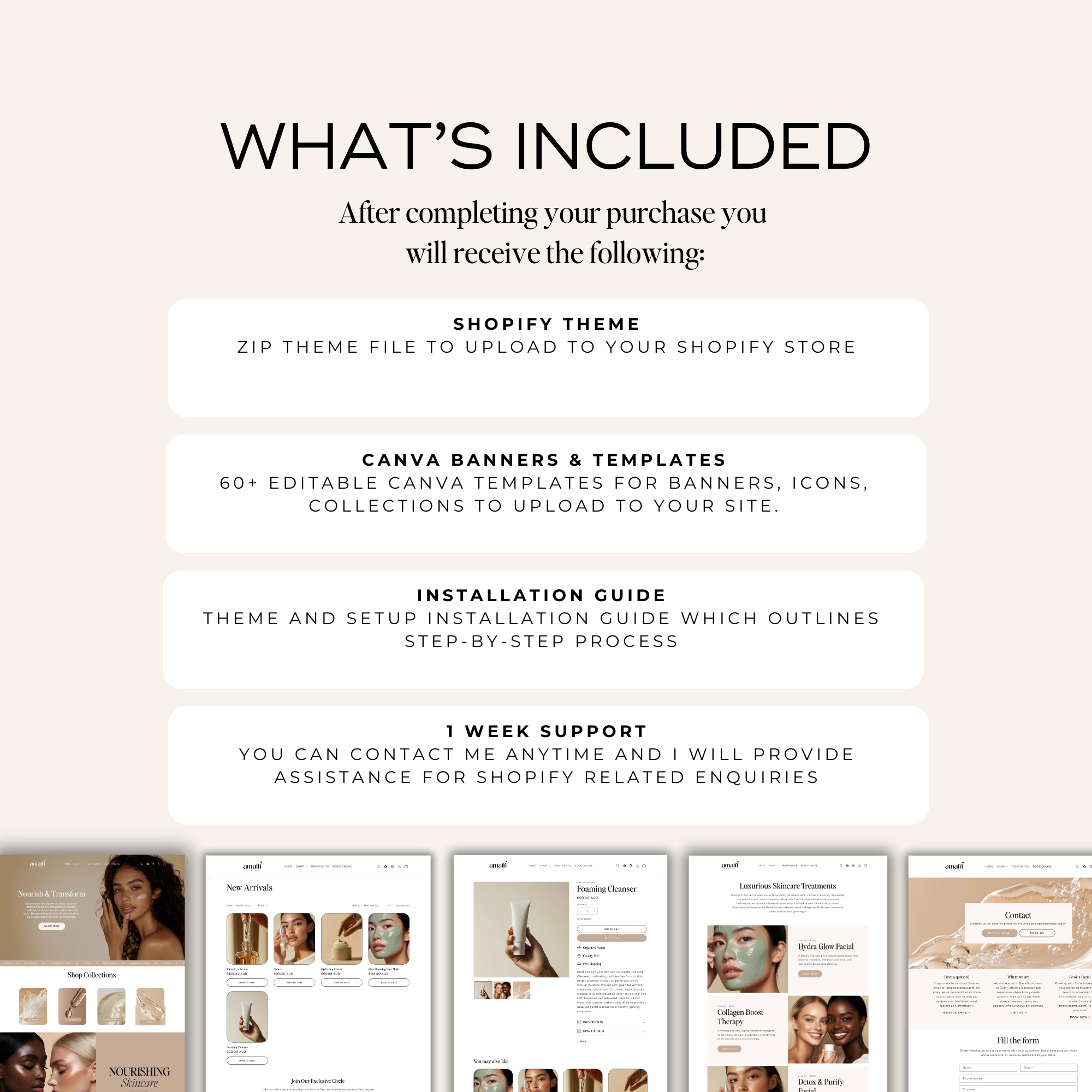 High-converting luxury skincare Shopify template for beauty brands. Fully customizable and user-friendly.