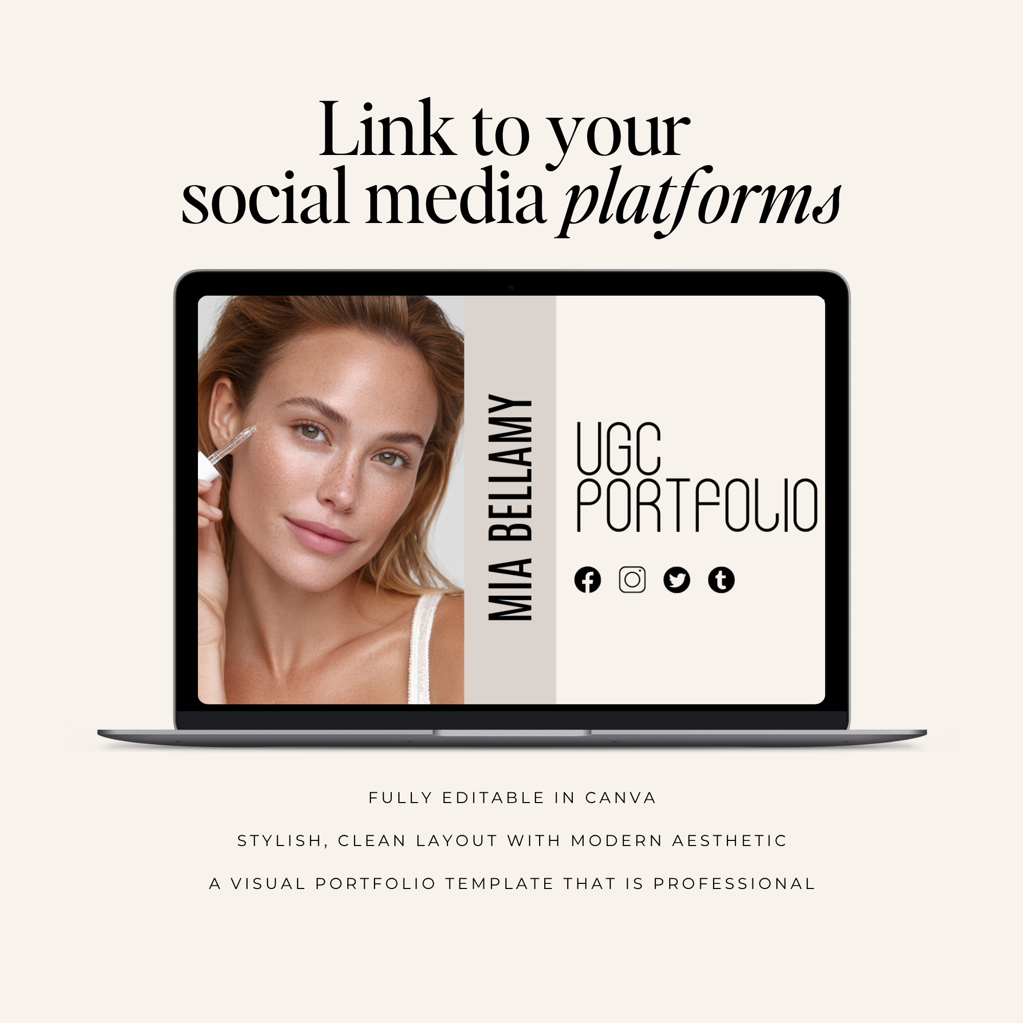 UGC Portfolio Canva Website
