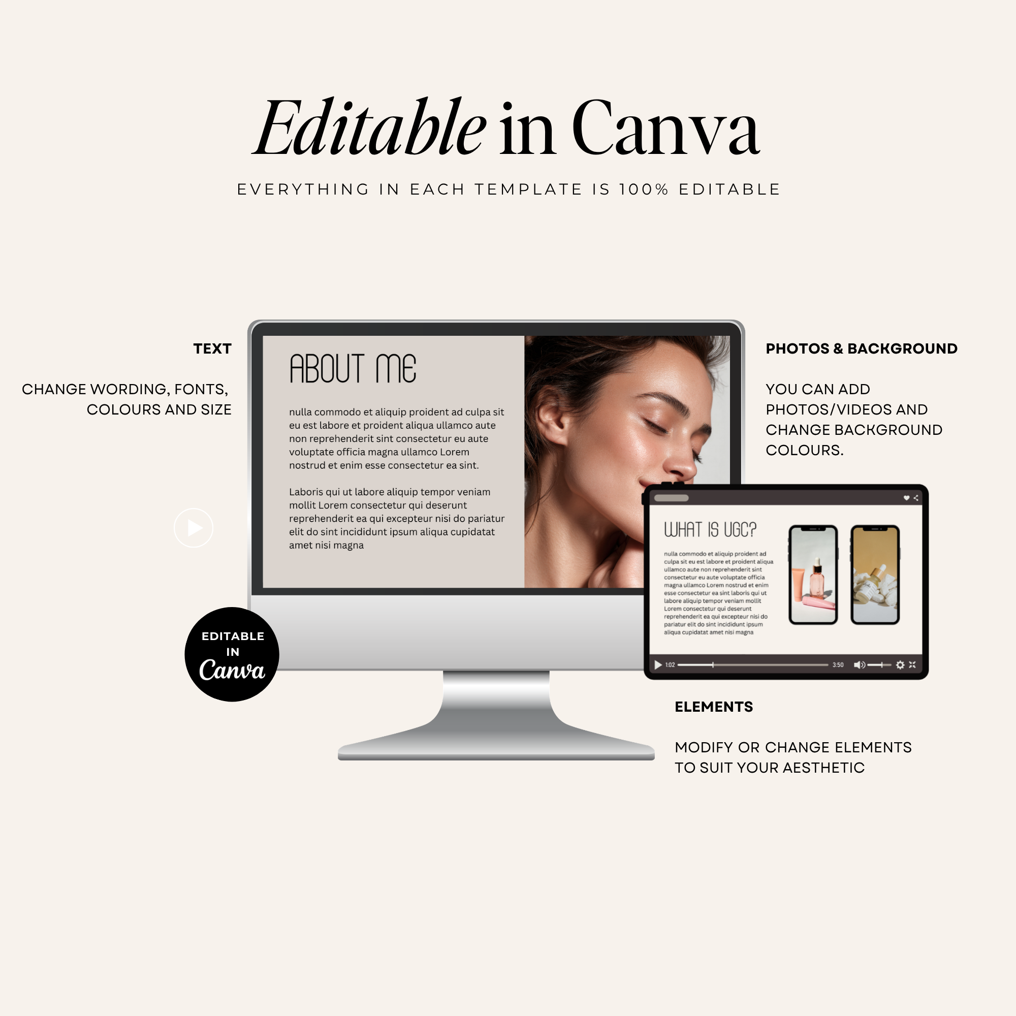 UGC Portfolio Canva Website