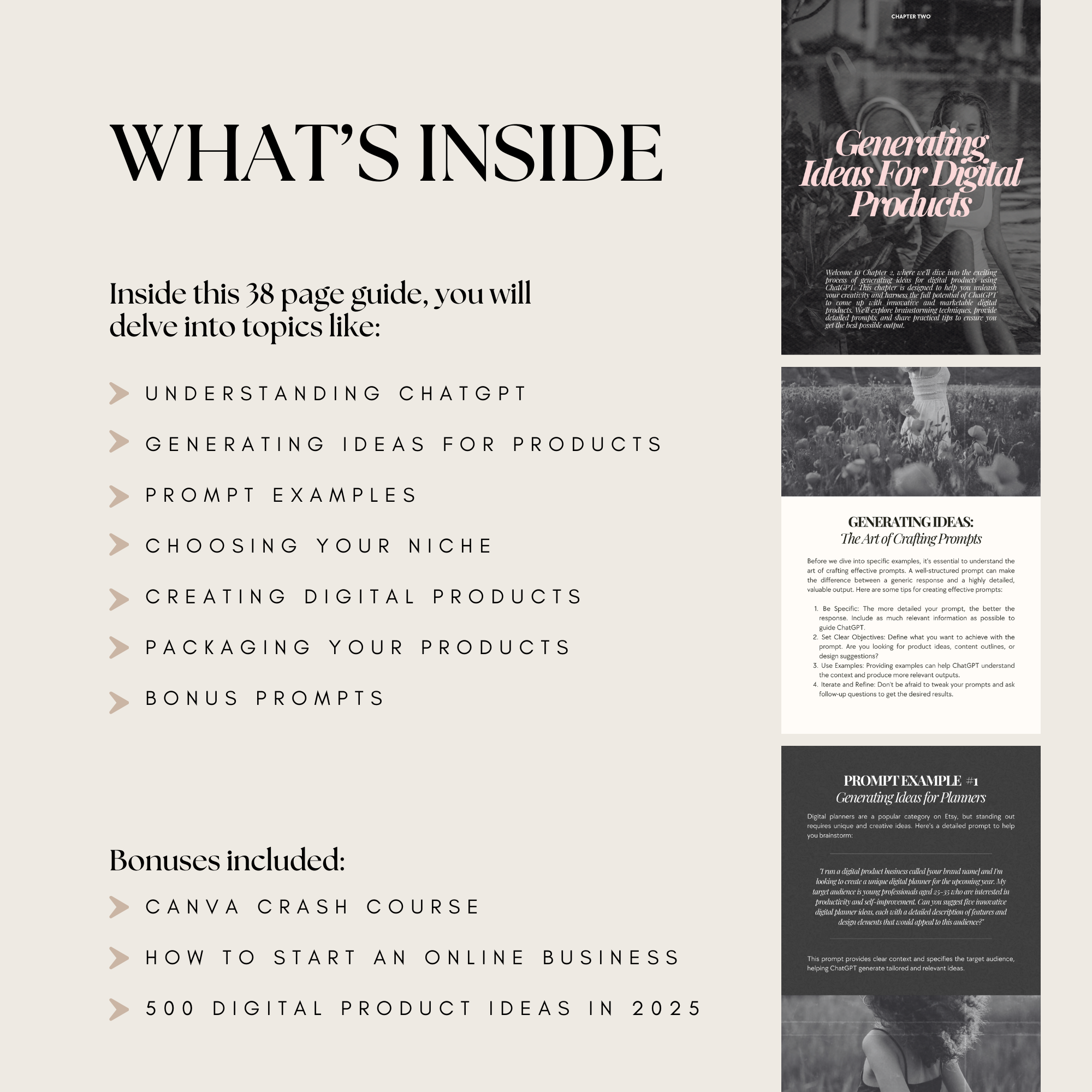 ChatGPT: How To Create Viral Digital Products Guide - Elevate Her Studio