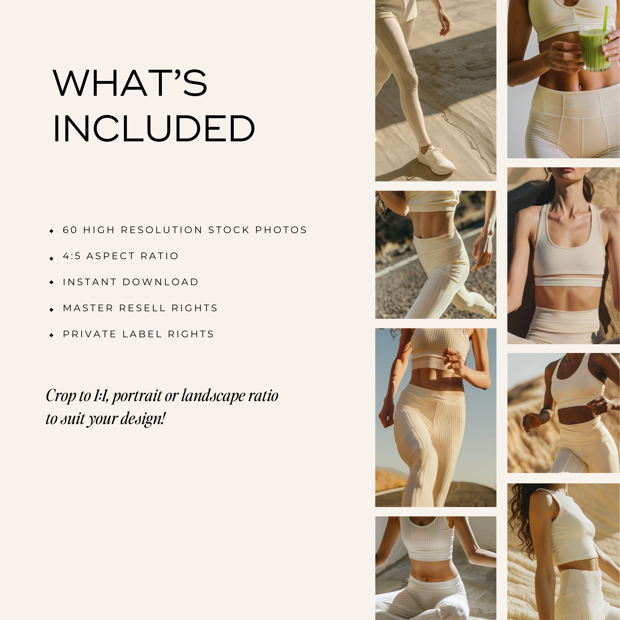 65 Fitness & Health Stock Photos - Elevate Her Studio