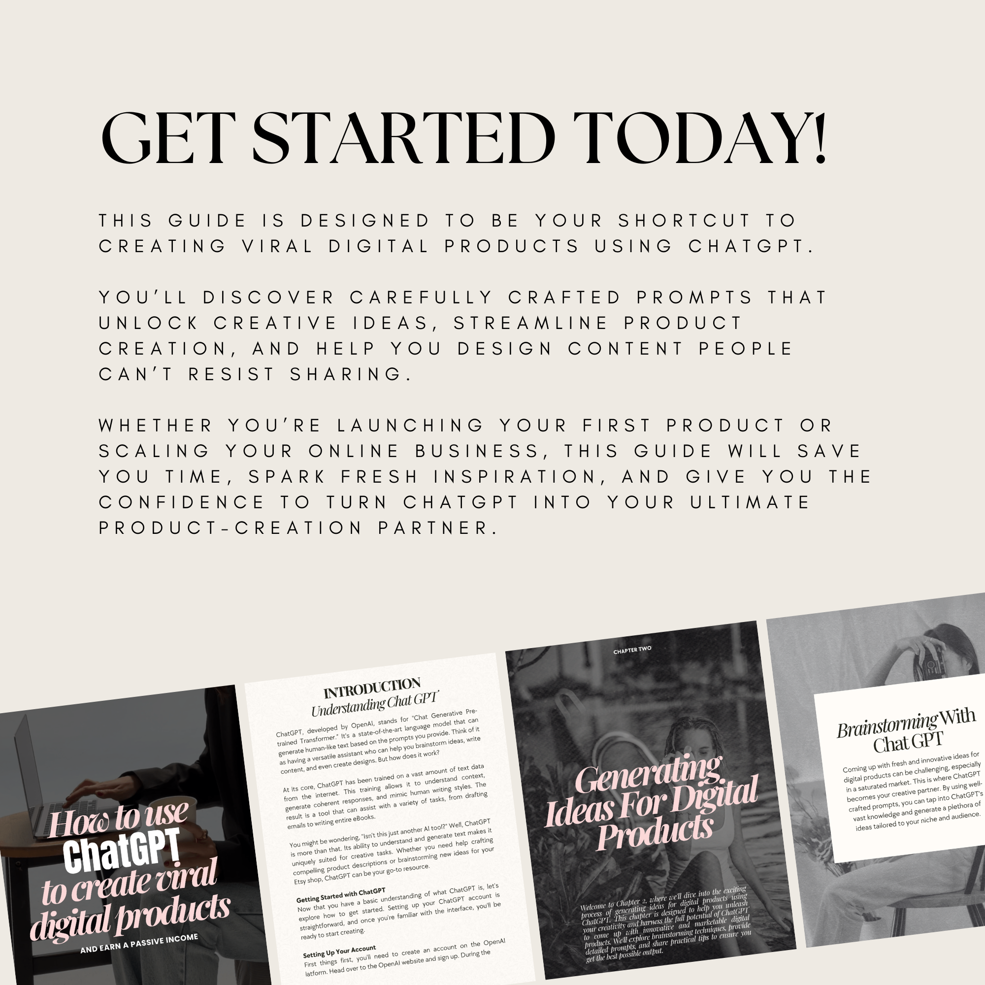 ChatGPT: How To Create Viral Digital Products Guide - Elevate Her Studio