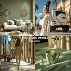 Collection of 100 high-quality JPEG stock images in 1080x1080 resolution. Perfect for digital marketing, branding, and social media aesthetics.