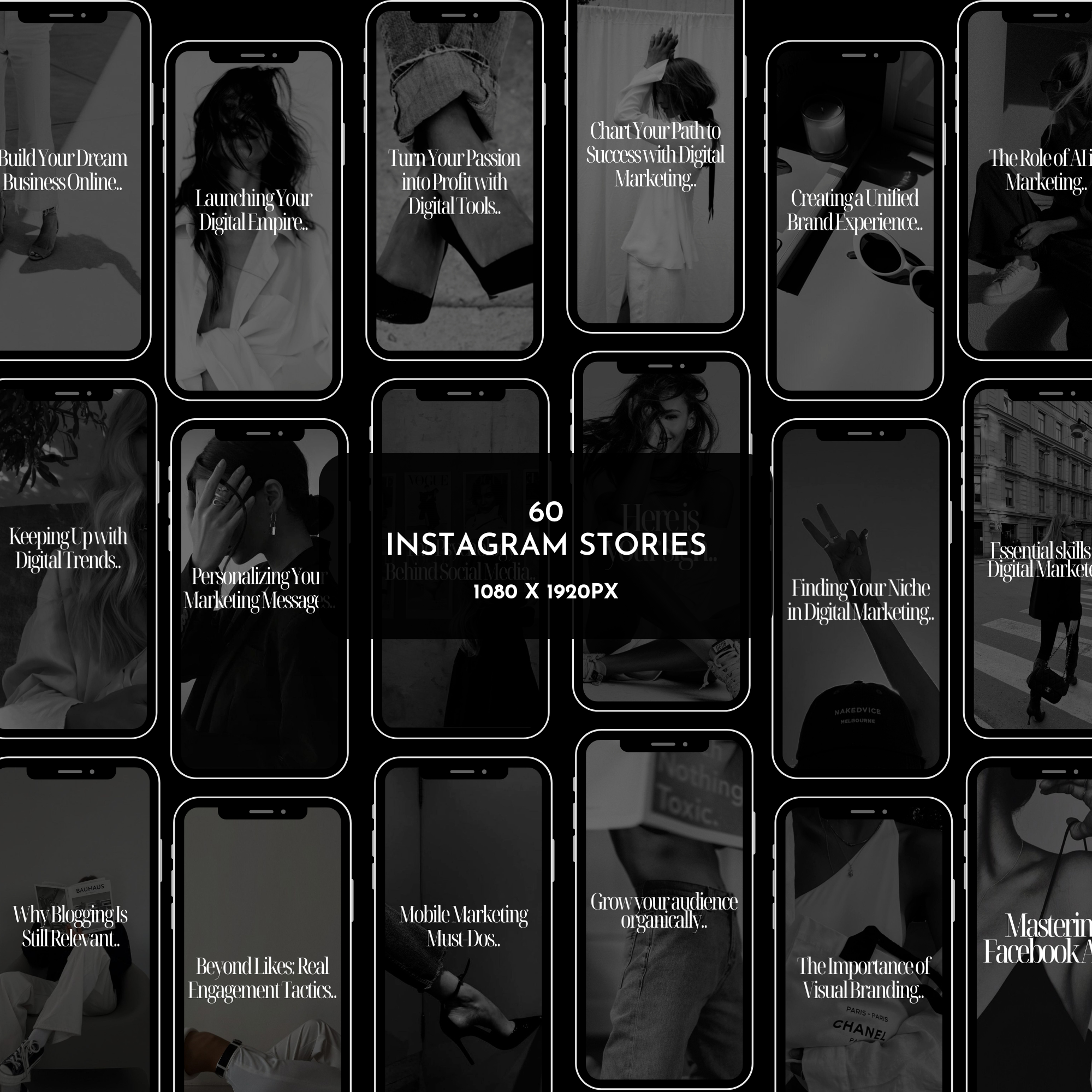 120 Digital Marketing Instagram Templates - Elevate Her Agency