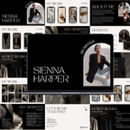 UGC Portfolio Template - Dark - Digital Product Elevate Her Studio