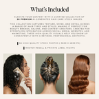 Hair Care Stock Photo Collection - Digital Product Elevate Her Studio
