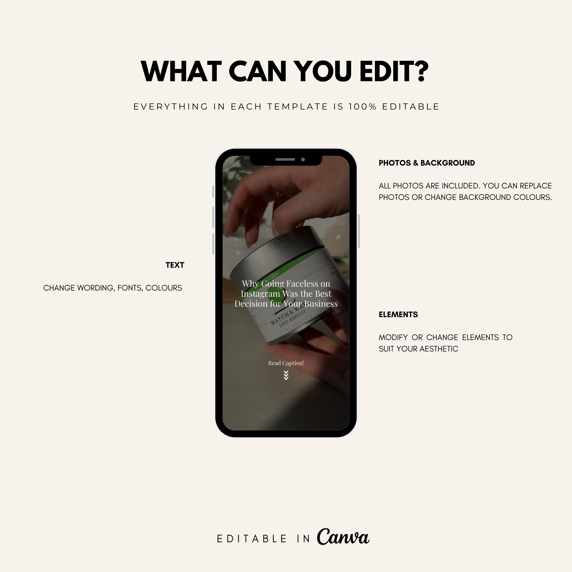 100 Faceless Instagram Reels Templates - Elevate Her Agency