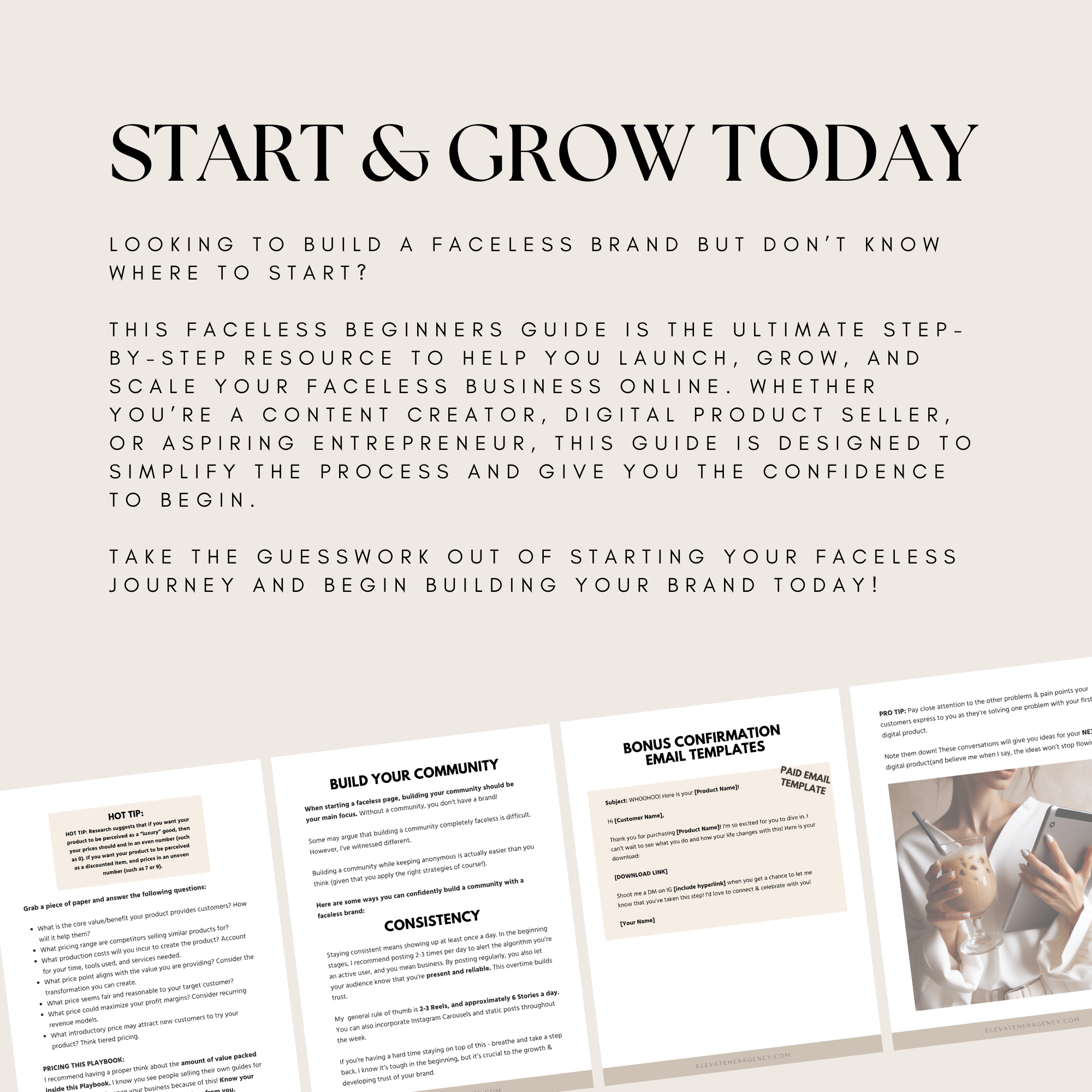 The Faceless Beginners Guide - Elevate Her Agency