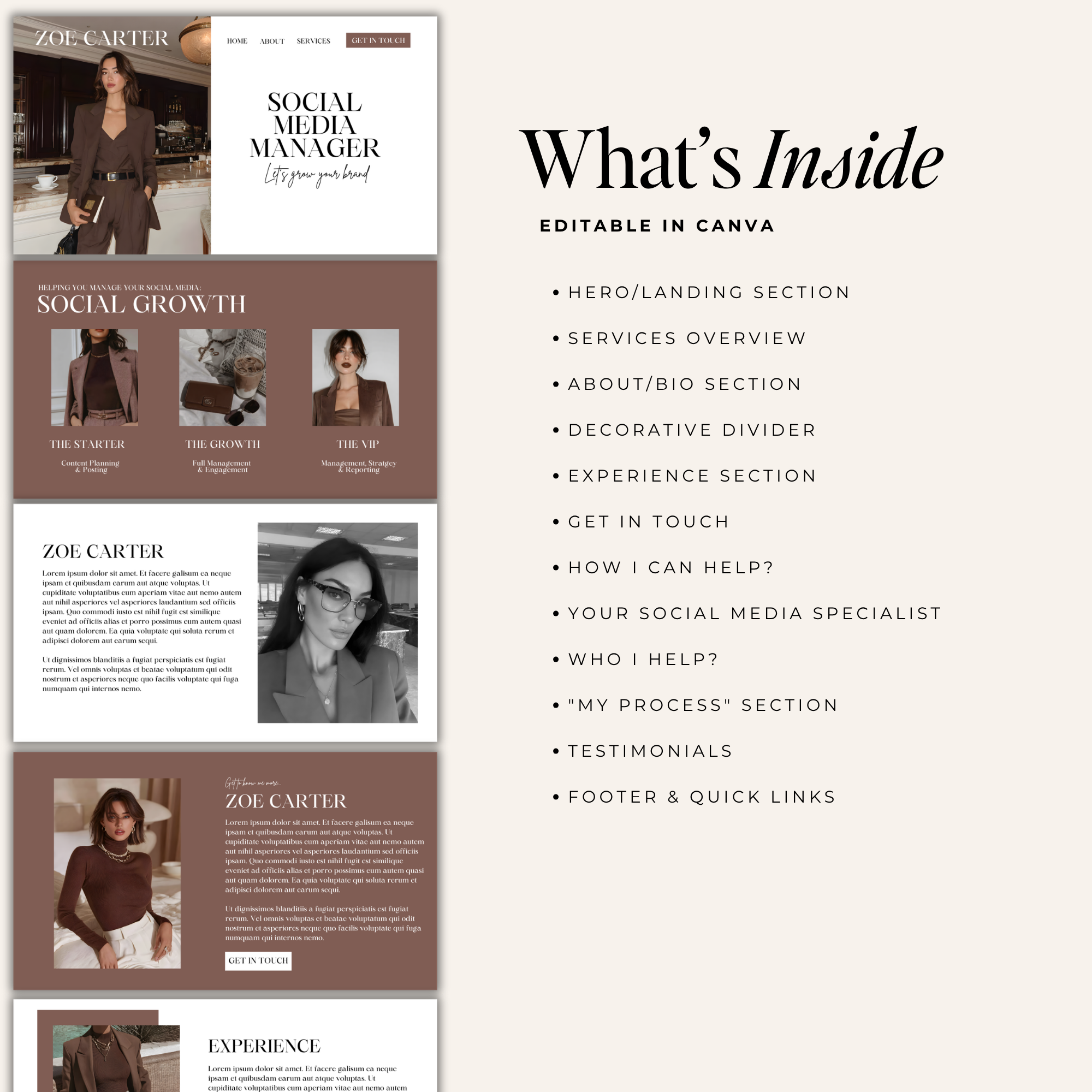 Social Media Manager Canva Website