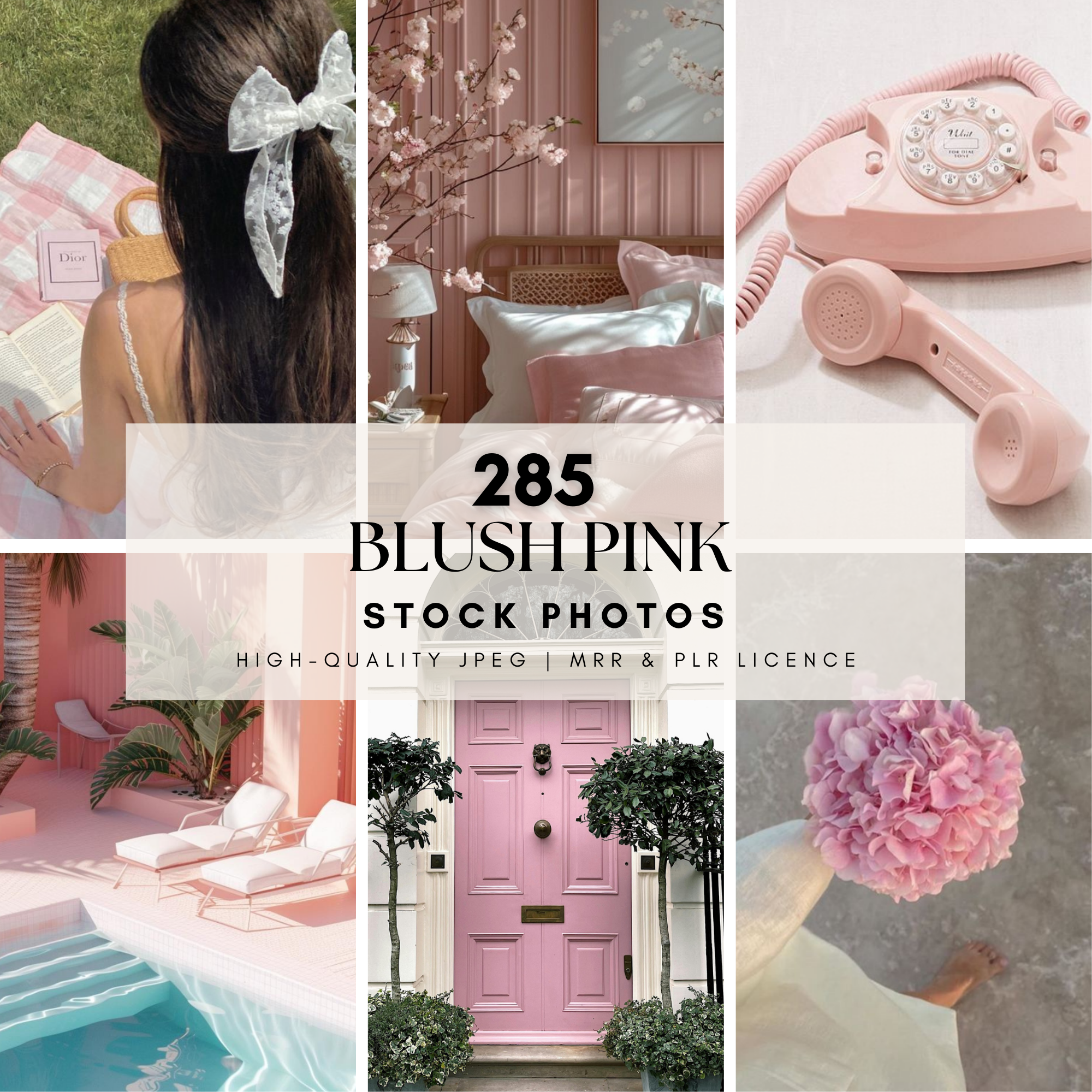 170 Blush Pink Stock Photos & Reels Bundle - Elevate Her Agency