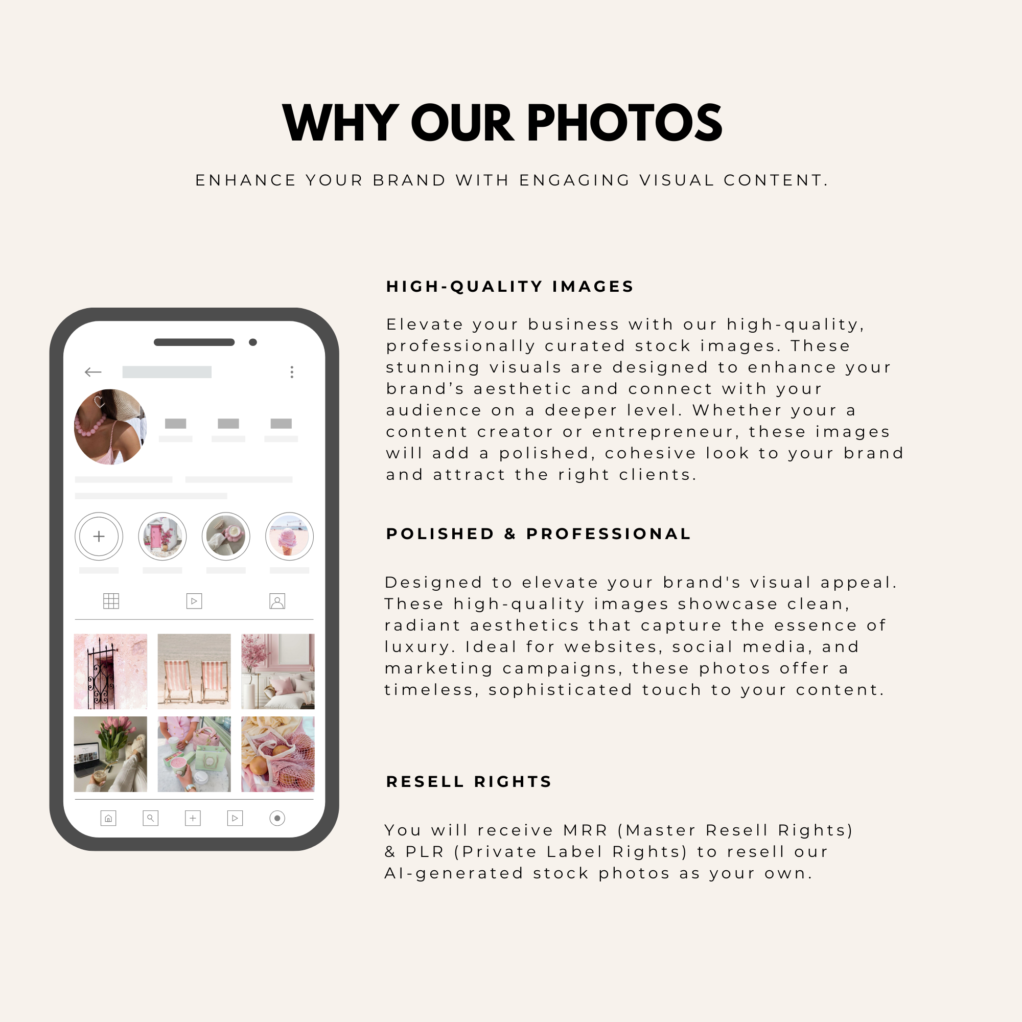 170 Blush Pink Stock Photos & Reels Bundle - Elevate Her Agency