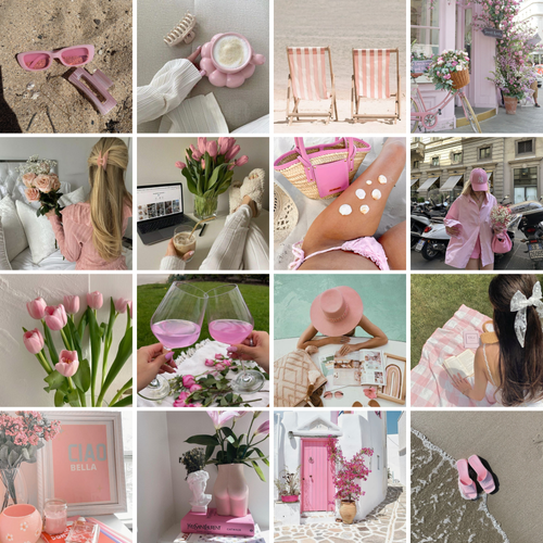 170 Blush Pink Stock Photos & Reels Bundle - Elevate Her Agency