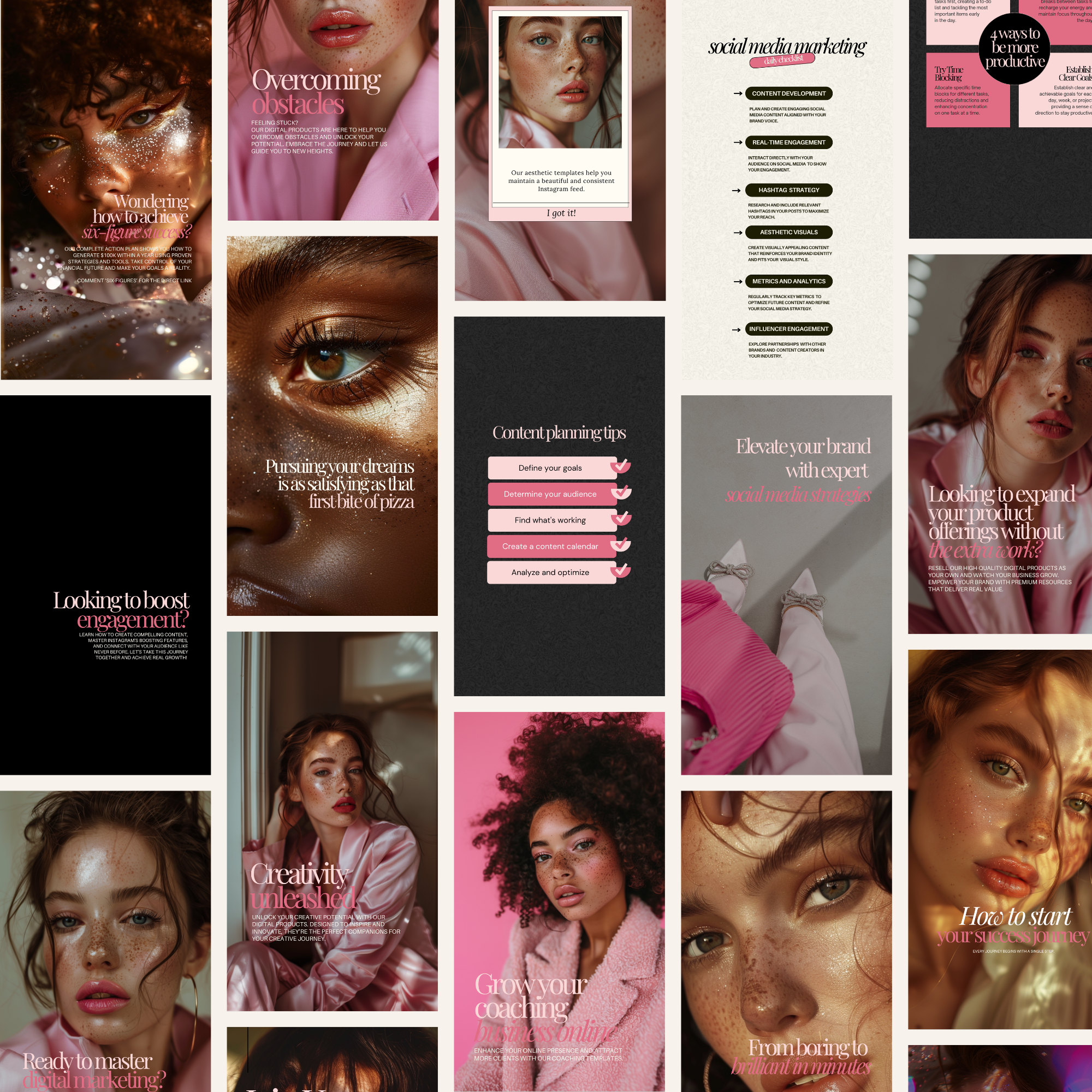 Elevated Muse Instagram Template Bundle - Elevate Her Agency