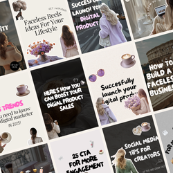 100 Instagram Carousel Template Bundle - Elevate Her Studio