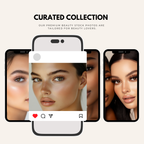Curated 100 Beauty Stock Photos for Stunning Visuals with Master Resell Rights displayed on mobile screens, perfect for social media aesthetics.