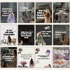 100 Instagram Carousel Template Bundle - Elevate Her Studio