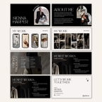 UGC Portfolio Template - Dark - Digital Product Elevate Her Studio