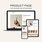 Customizable Shopify template for luxury skincare. Sleek design ideal for beauty and wellness brands.