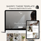 Digital Product Shopify Website Template - Elevate Her Agency