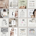 50 Skincare Instagram Template Collection - Elevate Her Agency