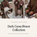 Dark Cocoa Brown Stock Photos - Digital Product Elevate Her Studio