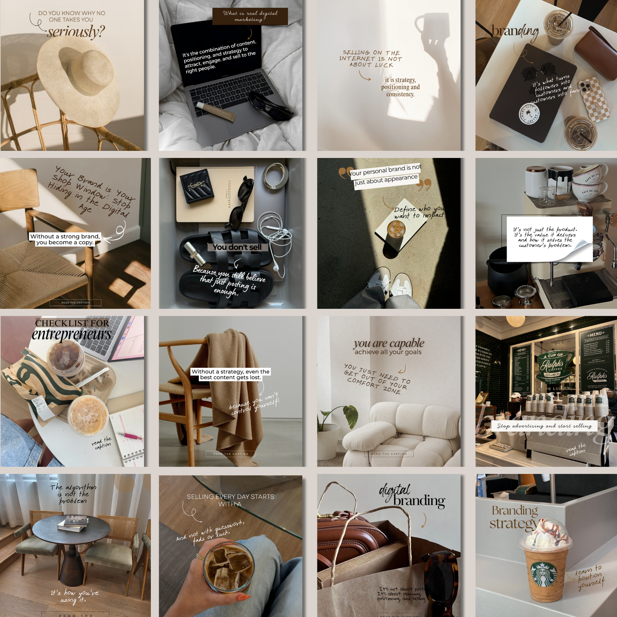 Digital Marketing Instagram Template Bundle - Elevate Her Studio
