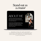 UGC Portfolio Template - Dark - Digital Product Elevate Her Studio