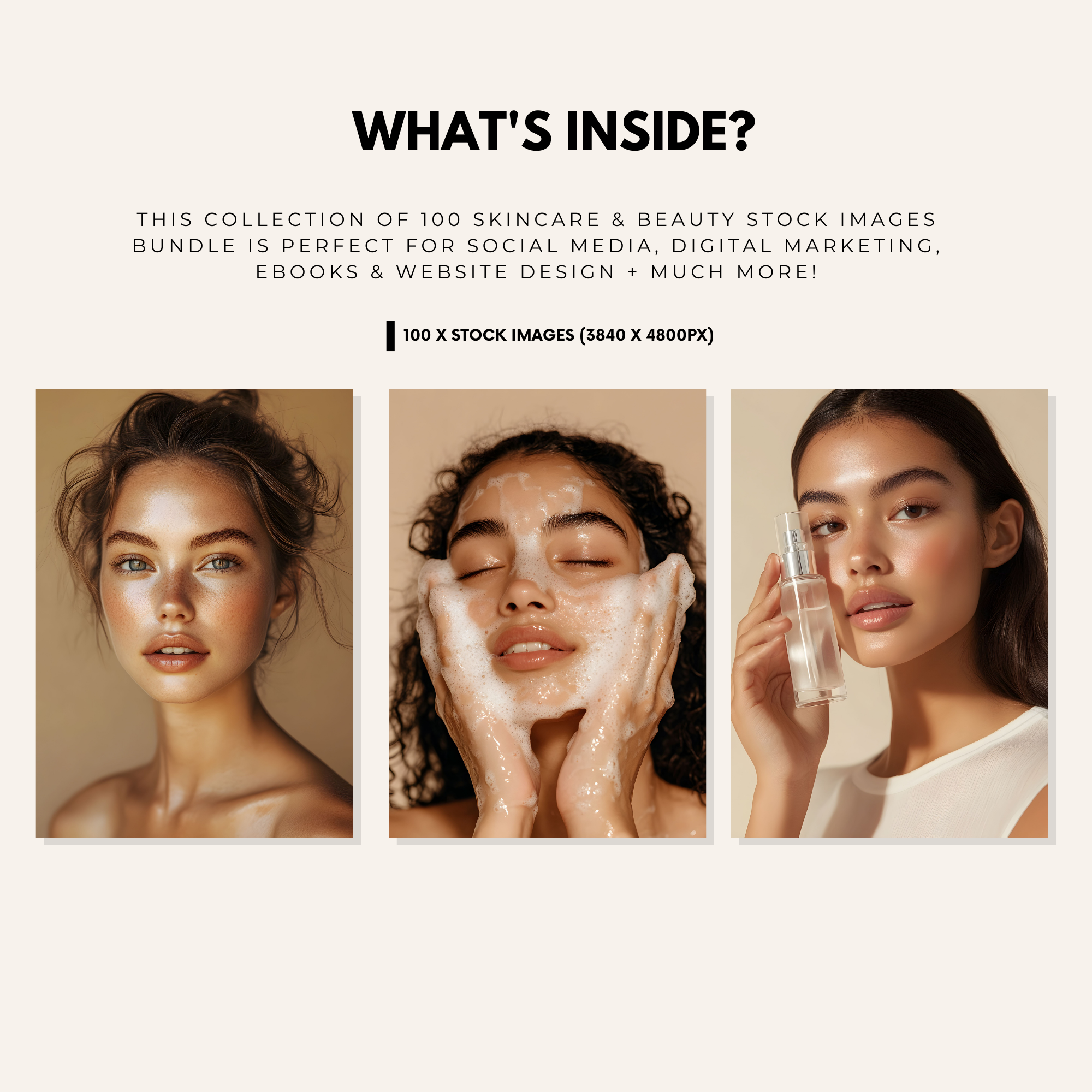 100 Skincare Beauty Stock Photos - Elevate Her Agency