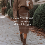 Dark Cocoa Brown Stock Photos - Digital Product Elevate Her Studio