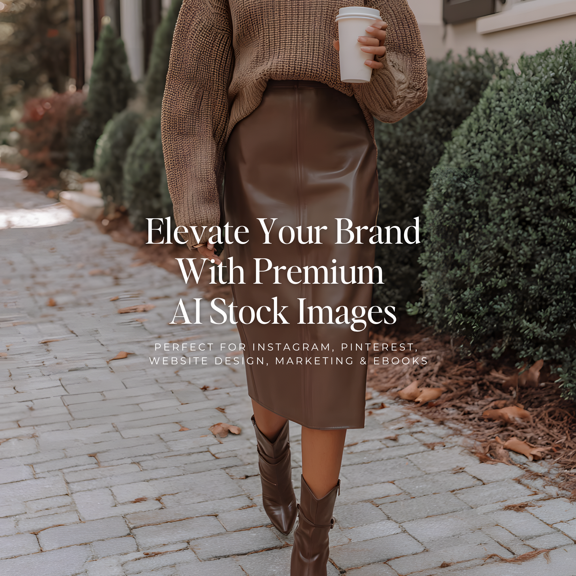Dark Cocoa Brown Stock Photos - Digital Product Elevate Her Studio