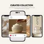 Curated skincare stock photo collection displayed on mobile screens. Designed for beauty lovers, social media content, and digital marketing.