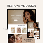 Elegant Shopify template for high-end skincare brands. Fully customizable for a seamless shopping experience