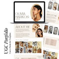 UGC Portfolio Canva Website - Neutral - Digital Product Elevate Her Studio