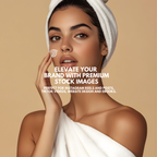 Premium stock image of a woman applying skincare cream, perfect for Instagram reels, website design, and beauty brand promotions.