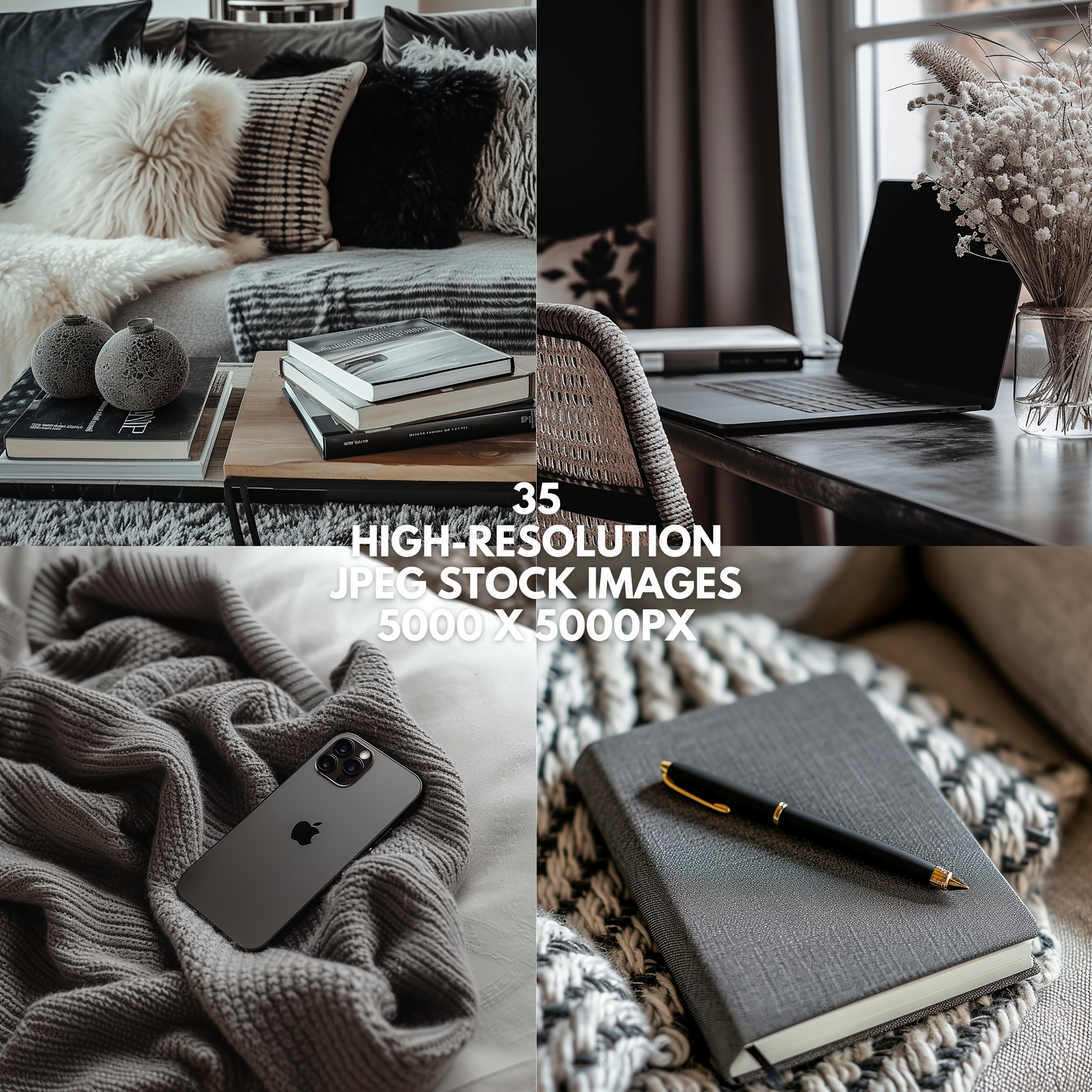 35 Dark & Moody Stock Photos - Elevate Her Studio