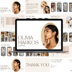 UGC Portfolio Canva Website - Neutral - Digital Product Elevate Her Studio