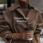 Dark Cocoa Brown Stock Photos - Digital Product Elevate Her Studio