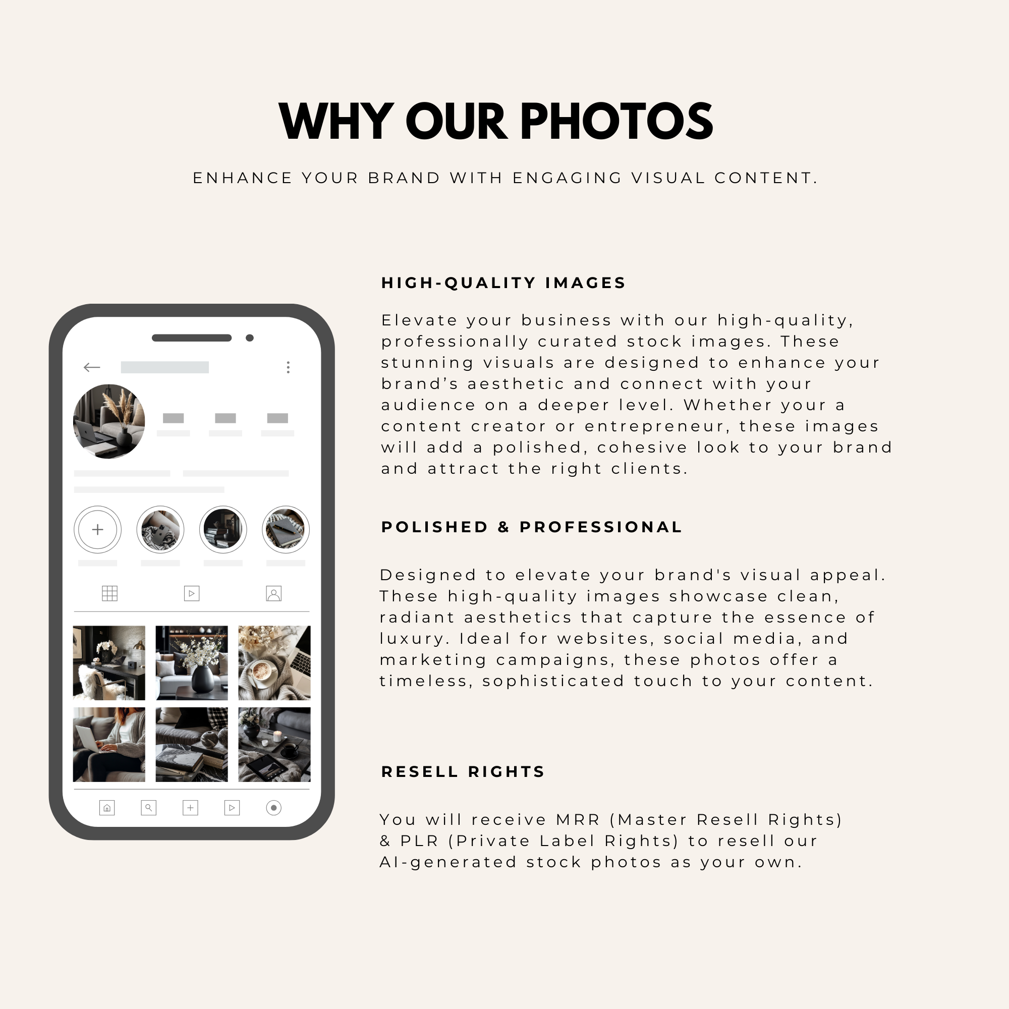 35 Dark & Moody Stock Photos - Elevate Her Studio