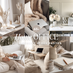 65 Neutral Home Office Stock Photos - Elevate Her Studio