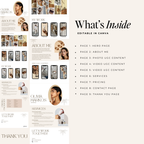 UGC Portfolio Canva Website - Neutral - Digital Product Elevate Her Studio