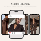 Dark Cocoa Brown Stock Photos - Digital Product Elevate Her Studio