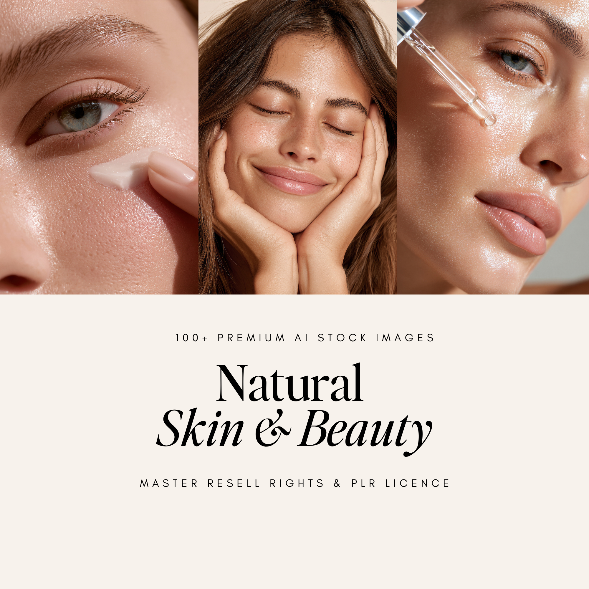 Natural Skin & Beauty Stock Photo Collection - Digital Product Elevate Her Studio